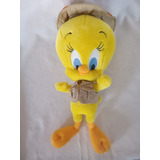 Peluche Piolin Tweety Vestido De Safari 44 Cm De Six Flags