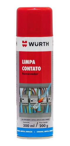 Limpa Contato 300 Ml Wurth Recupera A Condutividade