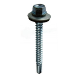 Tornillo Punta Mecha 5cm Techo Chapa Arandela Goma 14x2 100u