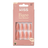 Uñas Glue-on Kiss - Bare But Better Skin
