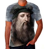 Camisetas Camisa Leonardo Da Vinci Cientista Pintor Poeta 03