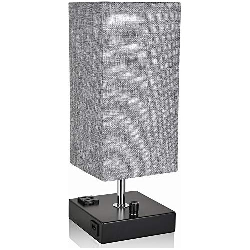 Lámpara De Mesa Moderna Gris Pequeña 100 Regulable 2 ...