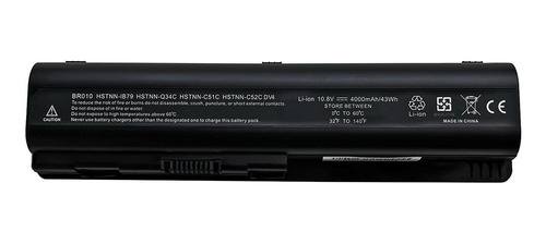 Bateria Para Notebook Hp Pavilion Dv4z-1000 4000 Mah Preto