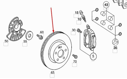 Mercedes W220 Clase S S320 W215 Cl500 Disco Freno Delantero  Foto 2