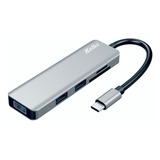 Hub Usb C Usb 3.0 X 3 + Lector Sd Msd + Tipo C Pd 5 Gbps