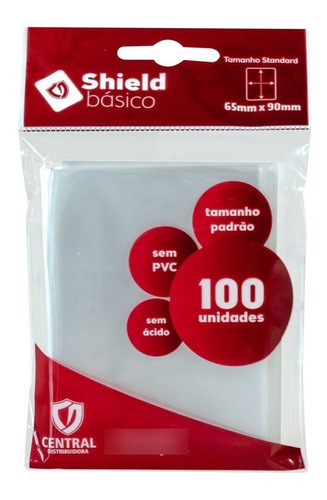 Central Shield Básico 100 Sleeves Padrão Pokemon Magic