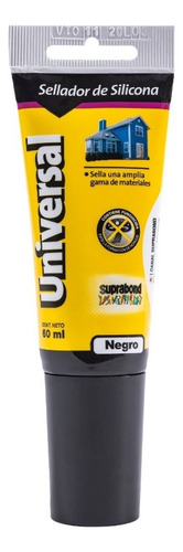 Sellador Silicona Universal Suprabond Negro 60ml