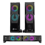 Parlante Gamer Xinua Vertical O Barra De Sonido Rgb Pc Usb