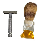 Pincel Barbear  Cerda Animal E Aparelho Gillette Fretegratis