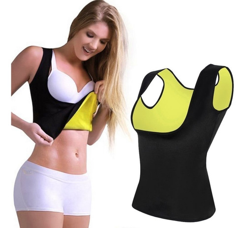 Remera Neoprene Modeladora Reductora Cintura Mujer Hombr Gym