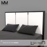 Respaldo De Cama King Moderno Minimalista 200x125 Armado