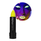 Batom Amarelo Neon Colormake Fluorescente Brilha Luz Negra