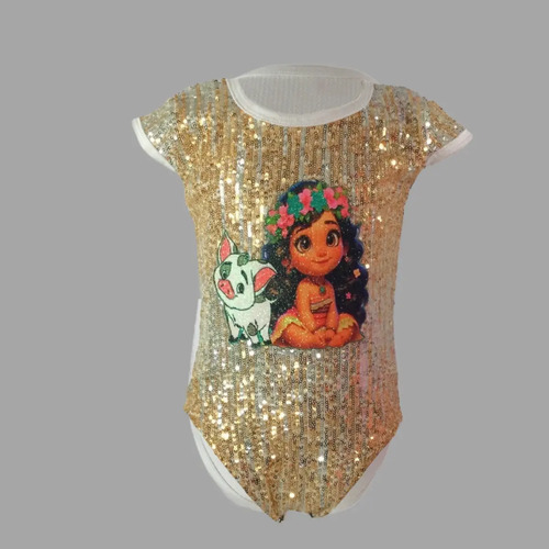 Falda Tutu Con Body Diseño Mohana  De Lentejuela | Envío gratis