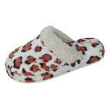 Pantufla Mujer, Polar Soft, Animal Print, Leopardo, Gomon!!!