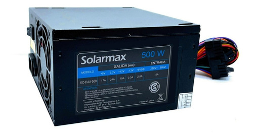 Fuente Solarmax Para Pc 500w Con Cable