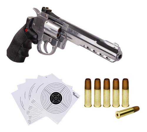 Pistola Co2 Airsoft Crosman Revolver Sr357 Bbs 177 Xtreme C