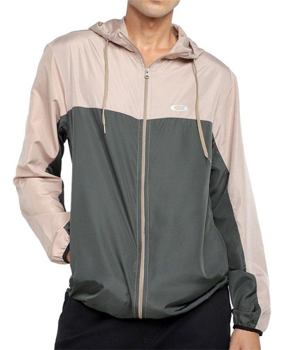 Jaqueta Oakley Blocked Jacket Masculina Verde/bege