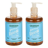 Kit C/2 Sabonete Líquido Granado Glicerina Tradicional 300ml