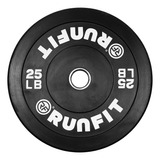Discos Runfit Pro Bumper Plate 25lbs Gym Crossfit
