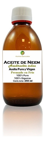 Aceite De Neem 100% Puro Insecticida Natural Organico 250 Ml