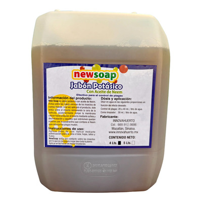 4 Lts De Jabon Potasico Con Aceite De Neem  Organico | Meses sin interés