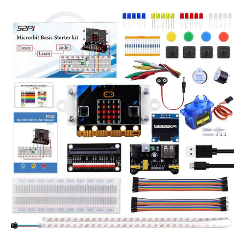 Geeekpi Microbit Basic Starter Kit Con Placa Bbc Micro:bit V