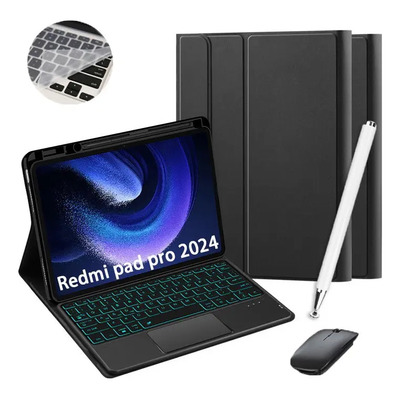 Funda Con Teclado, Ratón Y Lápiz Para Redmi Pad Pro Jp1. | Meses sin interés