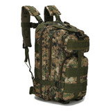 Mochila Tatica Reforçada Militar Camuflada 30lt Impermeavel Cor Verde 929-c Desenho Do Tecido Camuflagem