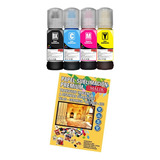 Papel Sublimacion 100 Hj + 4 Tinta Sublimar Para Epson L1110