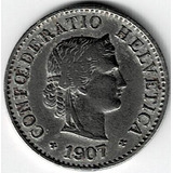 Moneda  De  Suiza  5  Rappen  1907  Oferta  Barata