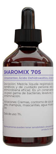 Sharomix 705 Conservante Natural Cosmético 50 Ml