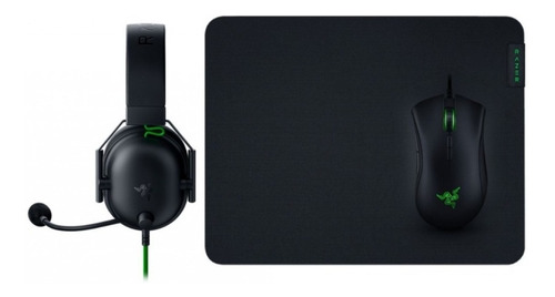 Combo Gamer Razer Battle Deathadder Blackshark Gigantus V2 M