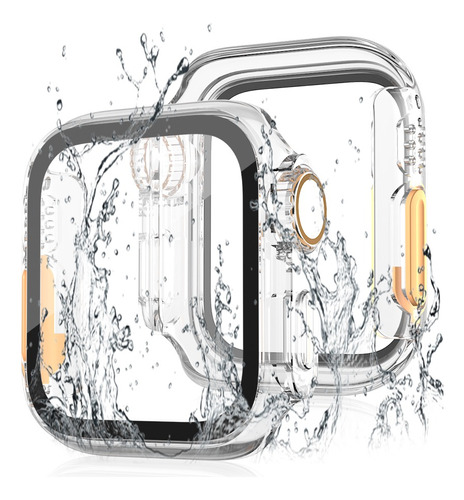 Funda Waterproof Con Templado Para Apple Watch 45 Y 41mm
