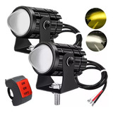 Luces Led Para Carro Motos Auto Doble Color Impermeable 1par