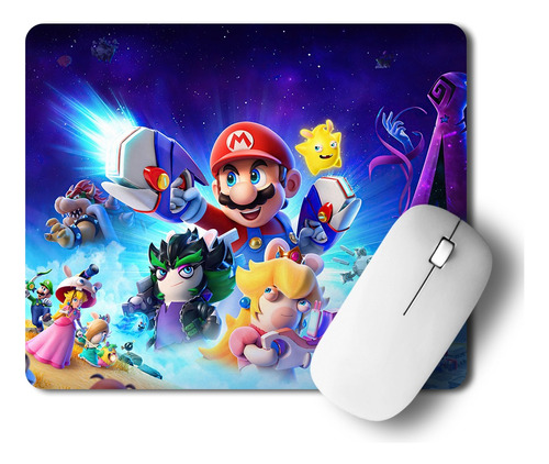 Mousepad + Mouse Inalambrico | Mario Bros