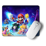 Mousepad + Mouse Inalambrico | Mario Bros