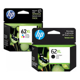  Kit 2 Cartucho Tinta Original Hp 62xl Negro Y Tricolor 