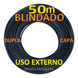 Cabo 4 Pares 50m Ftp Externo Blindado Dc Cftv Pt Condutti