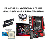 Kit Gamer Machinist+xeon 1630v4+16gbram+ssd M2+disipador New