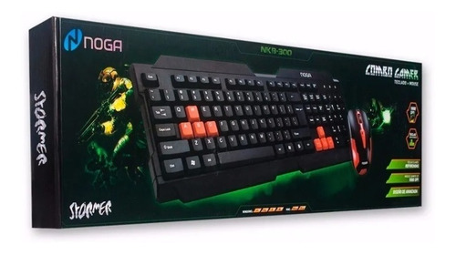 Combo Kit Gamer Noga Nkb-300 Teclado Y Mouse Stormer Usb