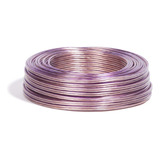 Rolo Fio Alto Falante Cristal 2x2,50 Mm 2x12 100metros Lilas