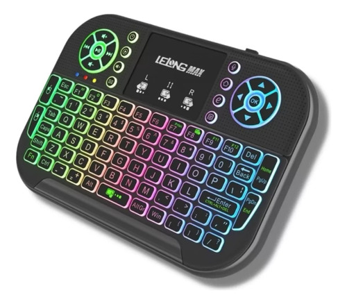 Mini Teclado Controle Sem Fio Bluetooth Iluminado Ley-183