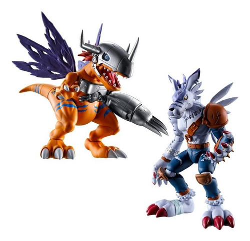 Metalgreymon E Weregarurumon Digimon Adventure Shodo Bandai