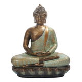 Fwefww Estatuilla De Adorno De Buda Meditando Jardín Zen