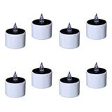 8pcs Flameless Tealight Pequeña Vela Eléctrica Solar Led