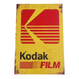 Cuadro Metálico Vintage 20 X 30 Cm Logotipo Kodak 
