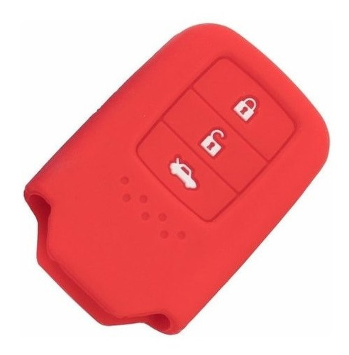 Funda Sil Llave 3 B Honda Accord Civic City Crv Fit Rojo