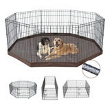 Nezuc Jaula De Metal Plegable Para Perros Con 8 Paneles De 2