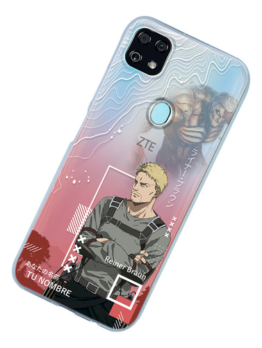 Funda Para Zte Attack On Titan Reiner Final Con Nombre