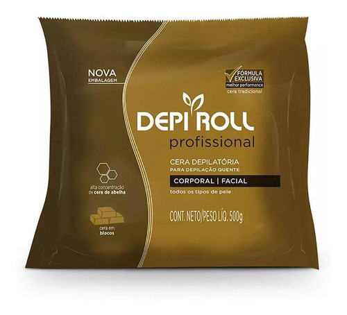 Cera Depilatória Quente Corporal E Facial Trad Depiroll 500g